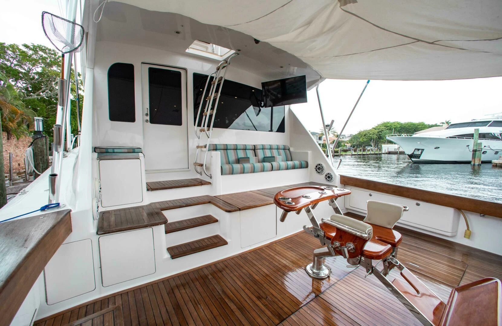 a boat on the water aboard CURIOUS GEORGE Yacht for Sale