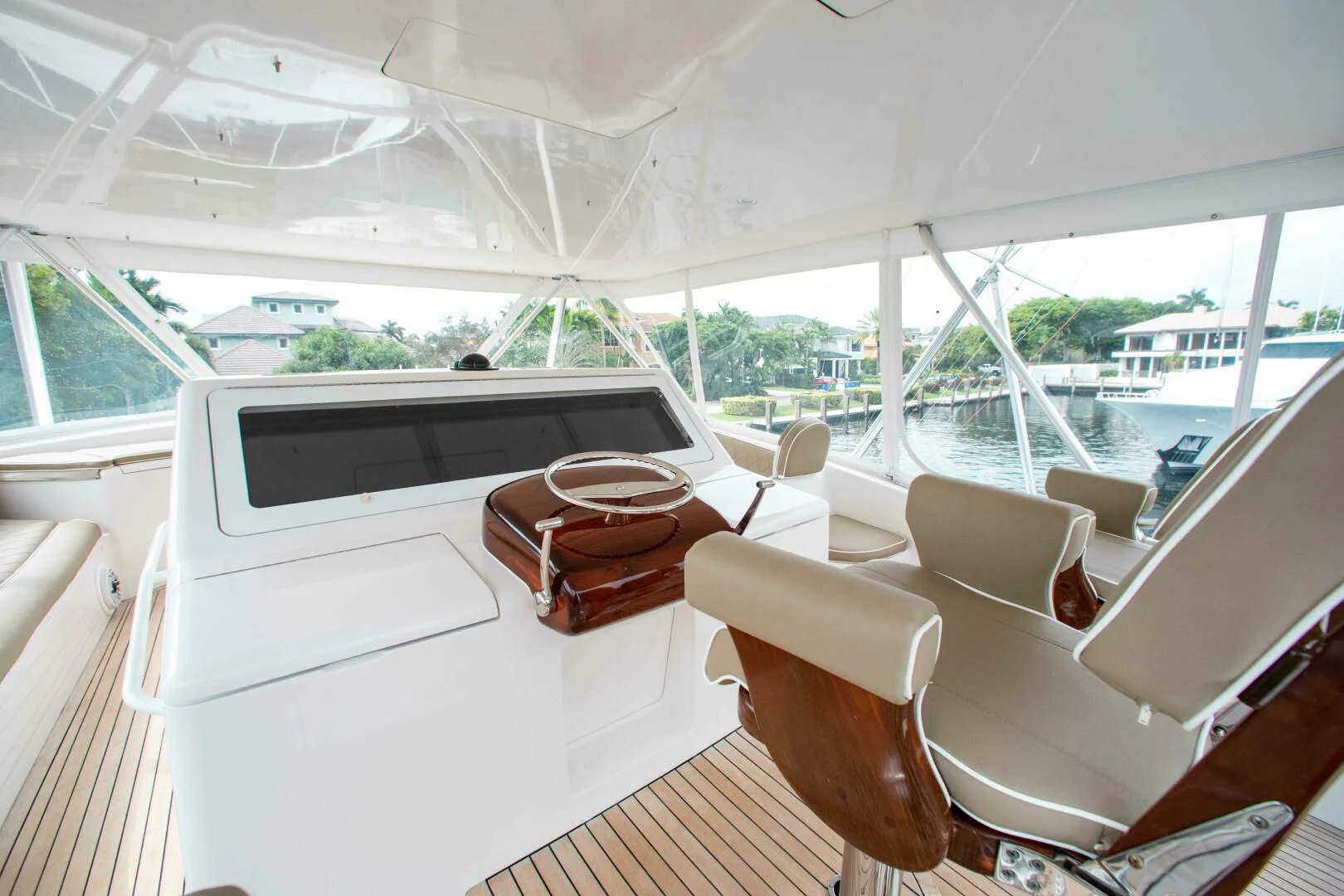 inside of a car aboard CURIOUS GEORGE Yacht for Sale