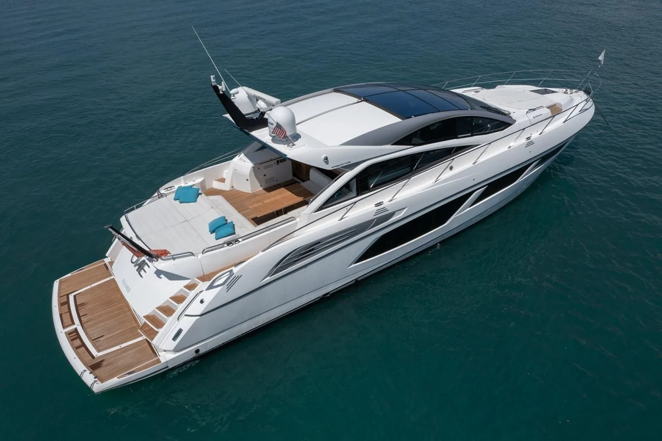 a boat on the water aboard SUNSEEKER PREDATOR 68 Yacht for Sale