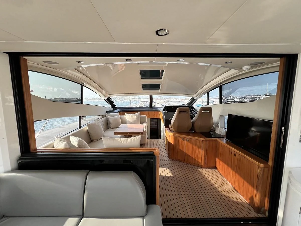 inside of a vehicle aboard SUNSEEKER PREDATOR 68 Yacht for Sale
