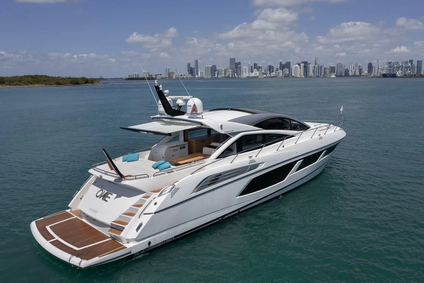 a boat on the water aboard SUNSEEKER PREDATOR 68 Yacht for Sale