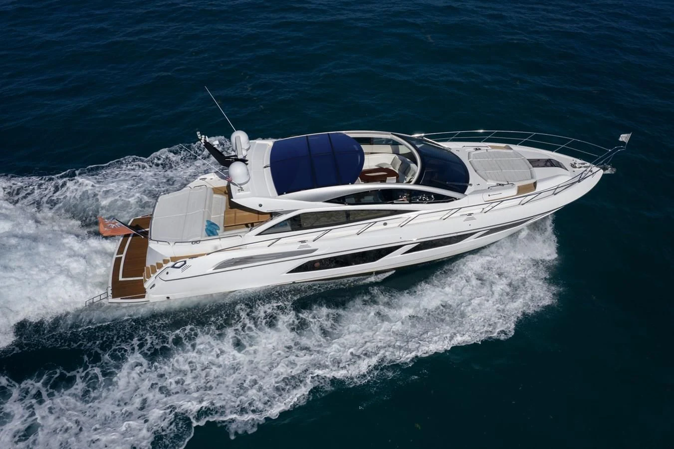 a boat on the water aboard SUNSEEKER PREDATOR 68 Yacht for Sale
