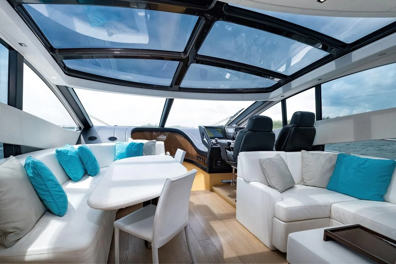 inside of a vehicle aboard SUNSEEKER PREDATOR 68 Yacht for Sale