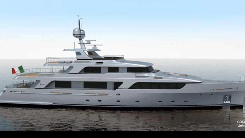 a large white yacht aboard DRAGOLUNA Yacht for Sale