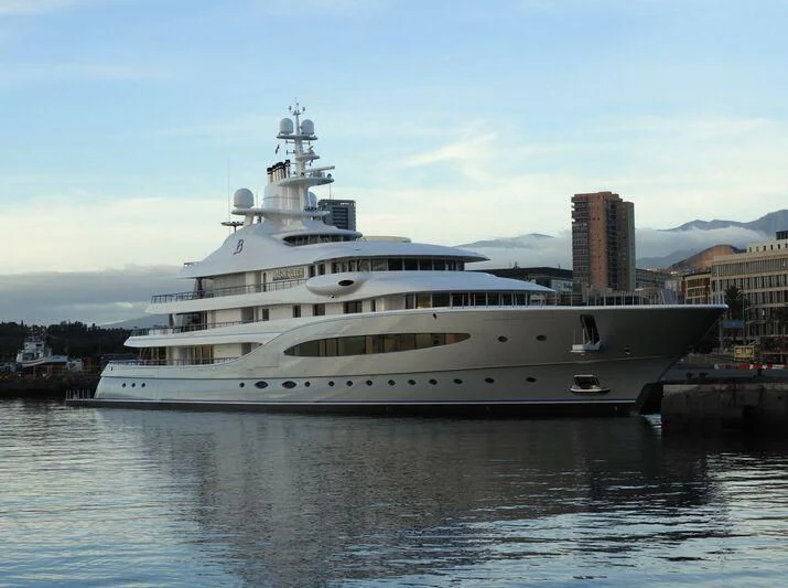 a large white yacht aboard MAYAN QUEEN IV Yacht for Sale