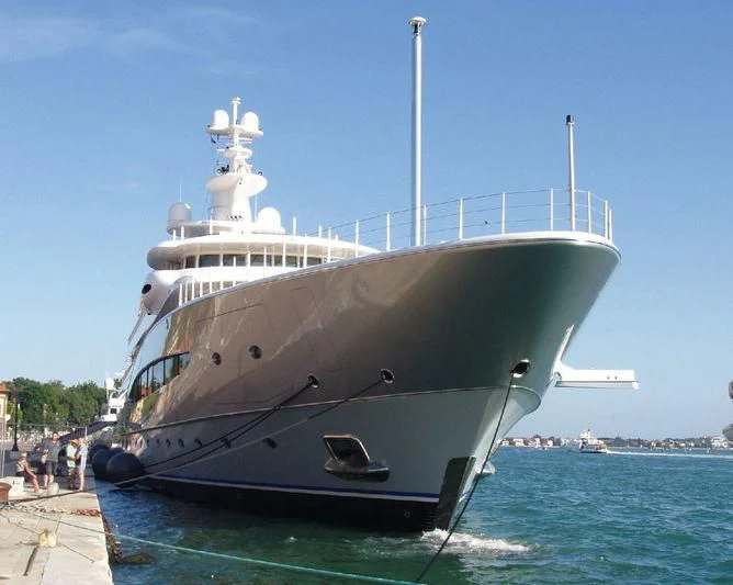 a large white ship aboard MAYAN QUEEN IV Yacht for Sale