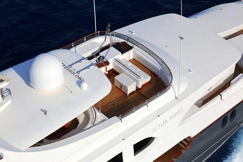 a close-up of a boat aboard AQUA MARE Yacht for Sale