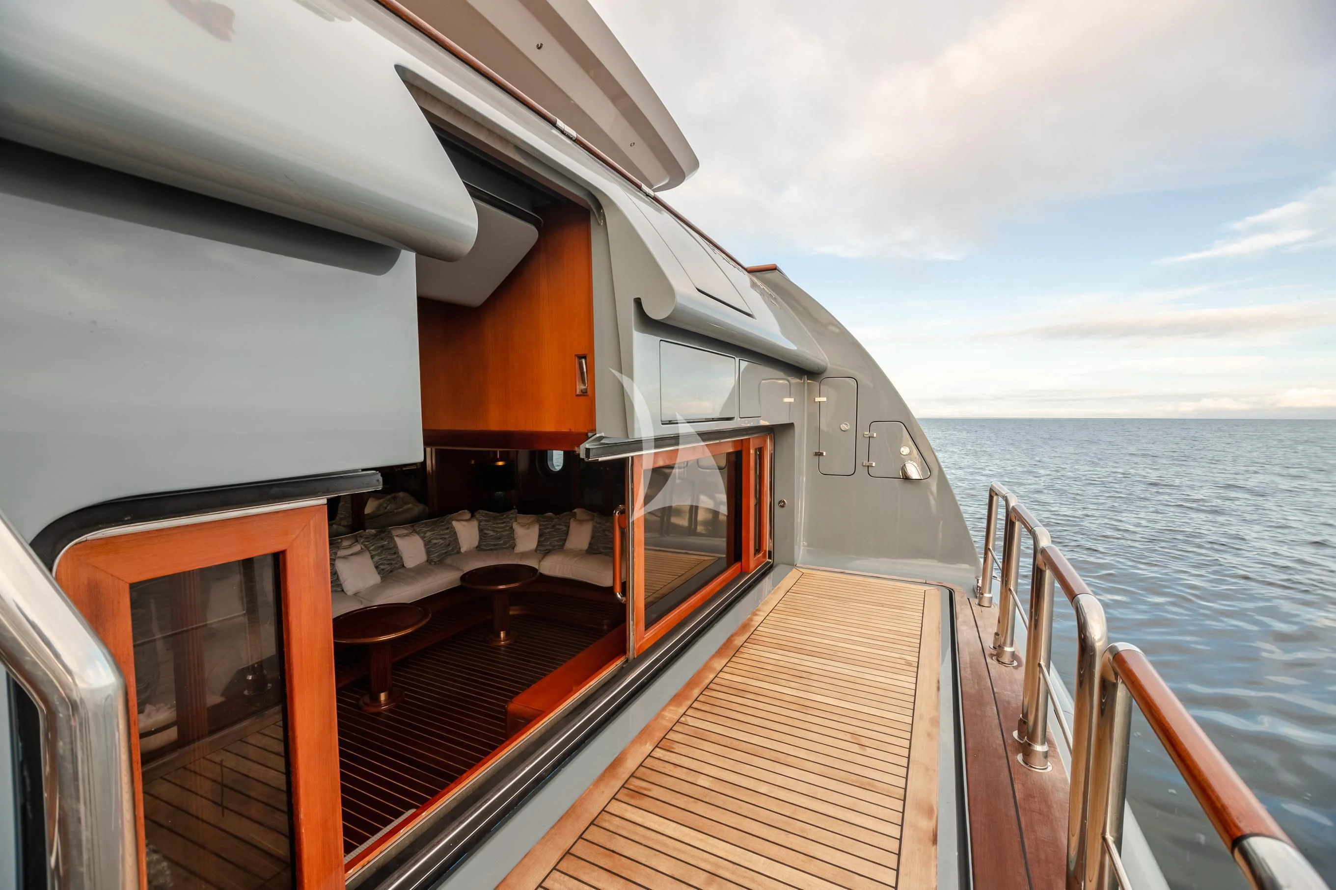 a boat on the water aboard AQUA MARE Yacht for Sale
