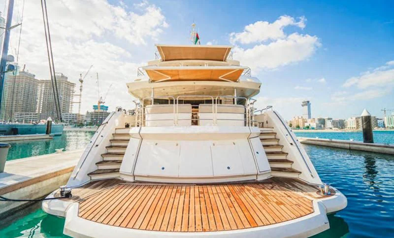a boat on the water aboard LUCIEN Yacht for Sale