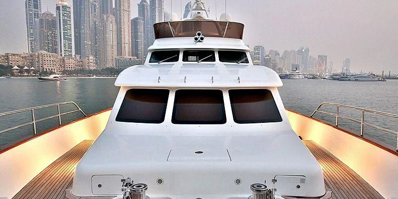 a yacht on a body of water aboard NEMA Yacht for Sale