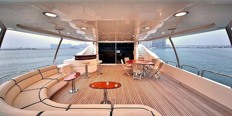 a boat on the water aboard NEMA Yacht for Sale