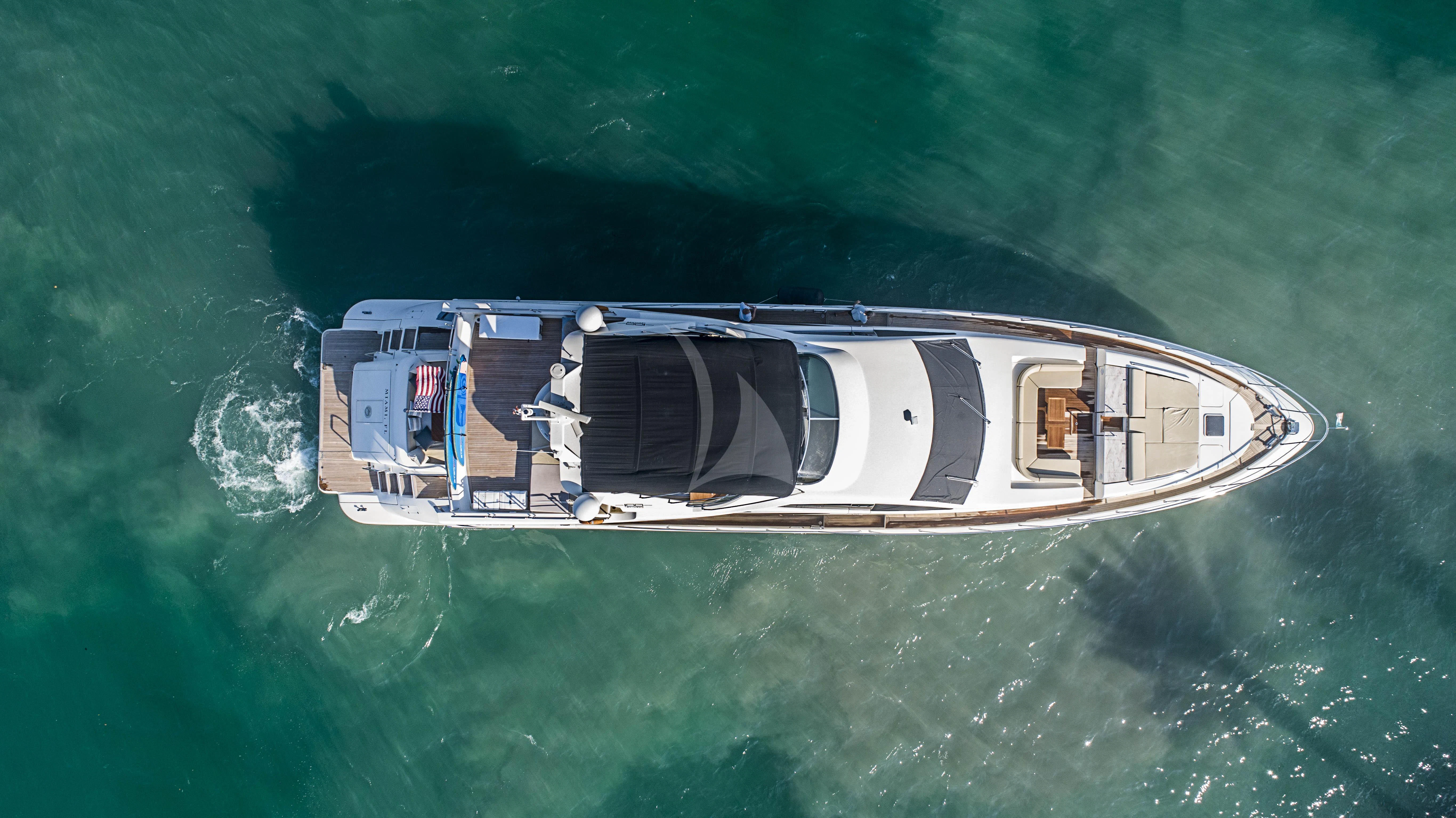 a high angle view of a boat aboard INTERVENTION Yacht for Sale