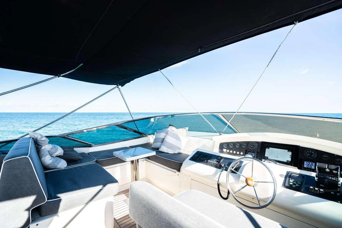 the cockpit of a plane aboard INTERVENTION Yacht for Sale