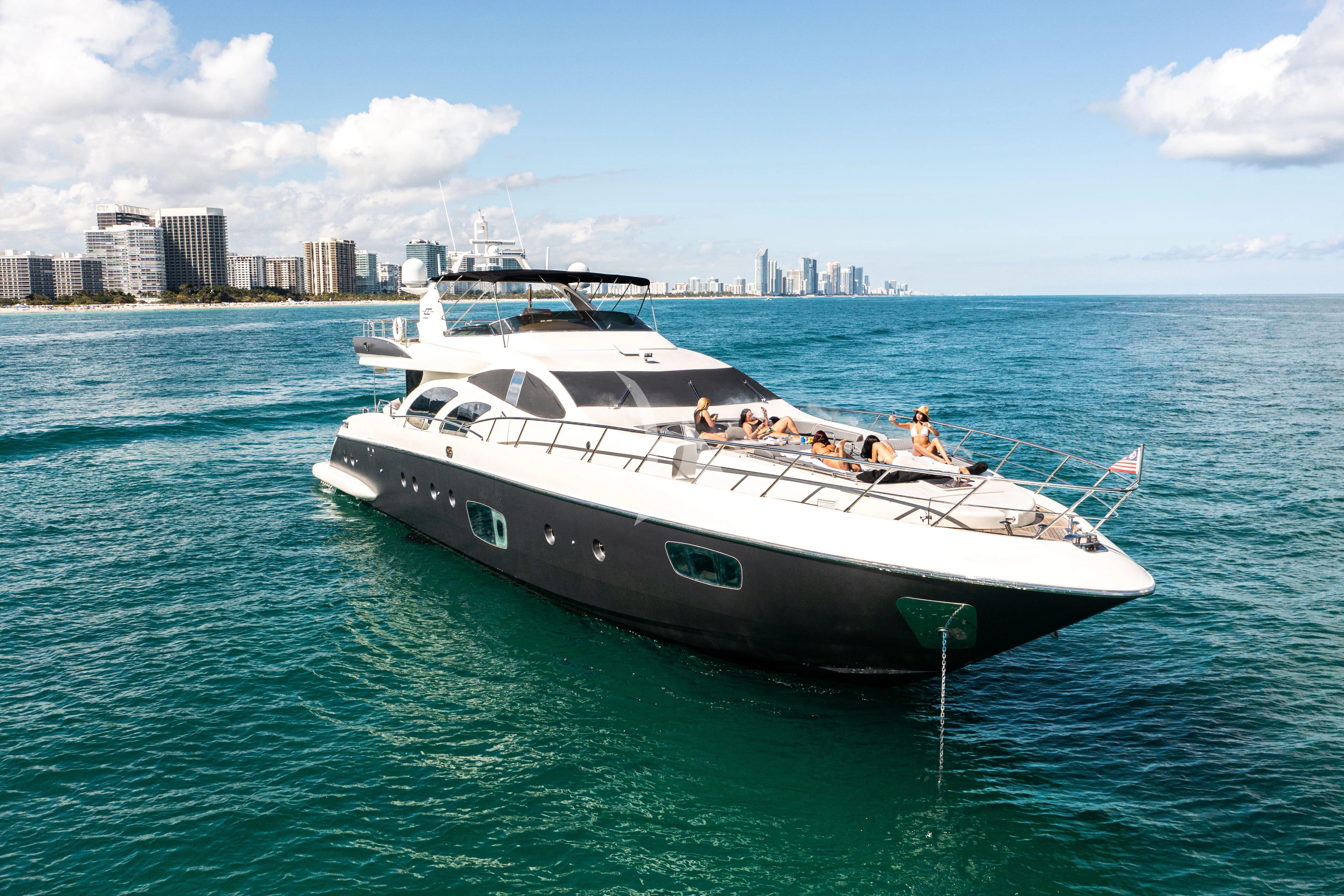 a boat in the water aboard INTERVENTION Yacht for Sale