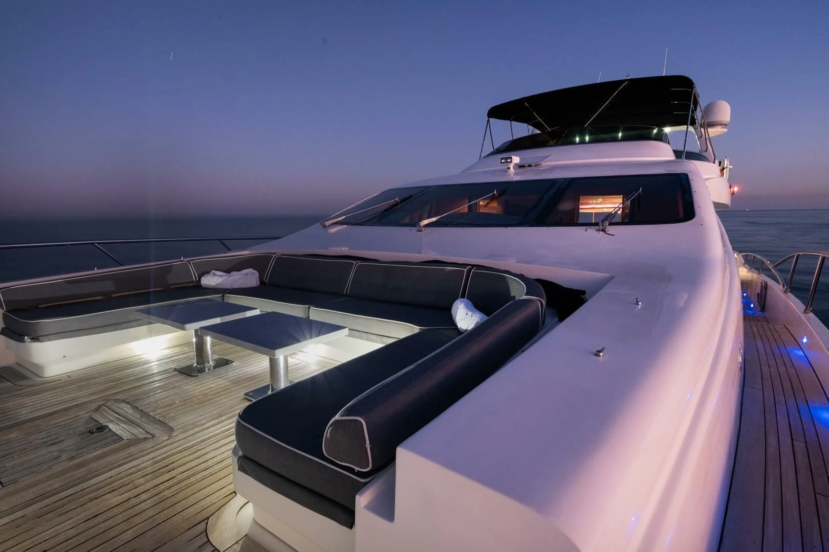 the front of a car aboard INTERVENTION Yacht for Sale