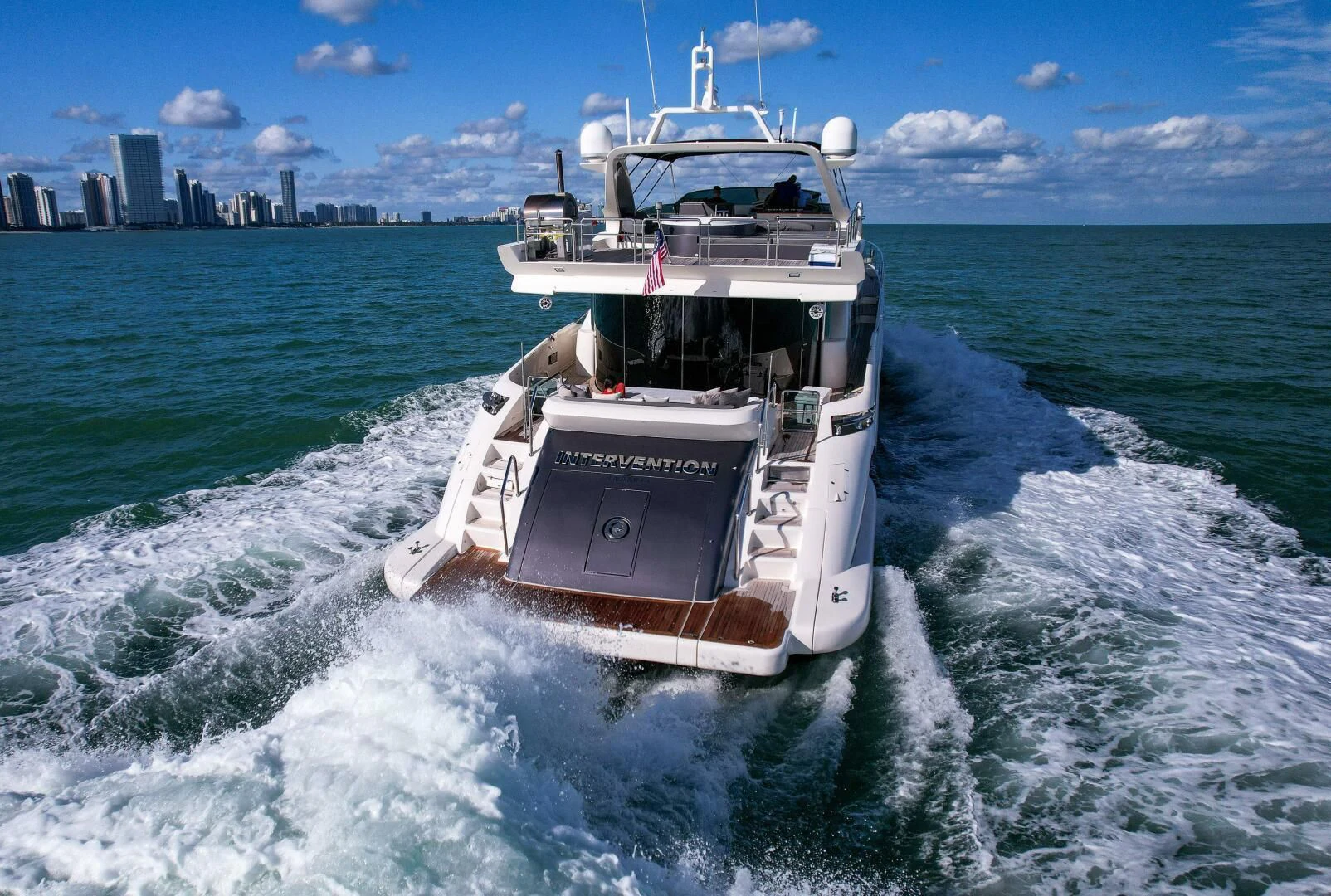 a boat on the water aboard INTERVENTION Yacht for Sale