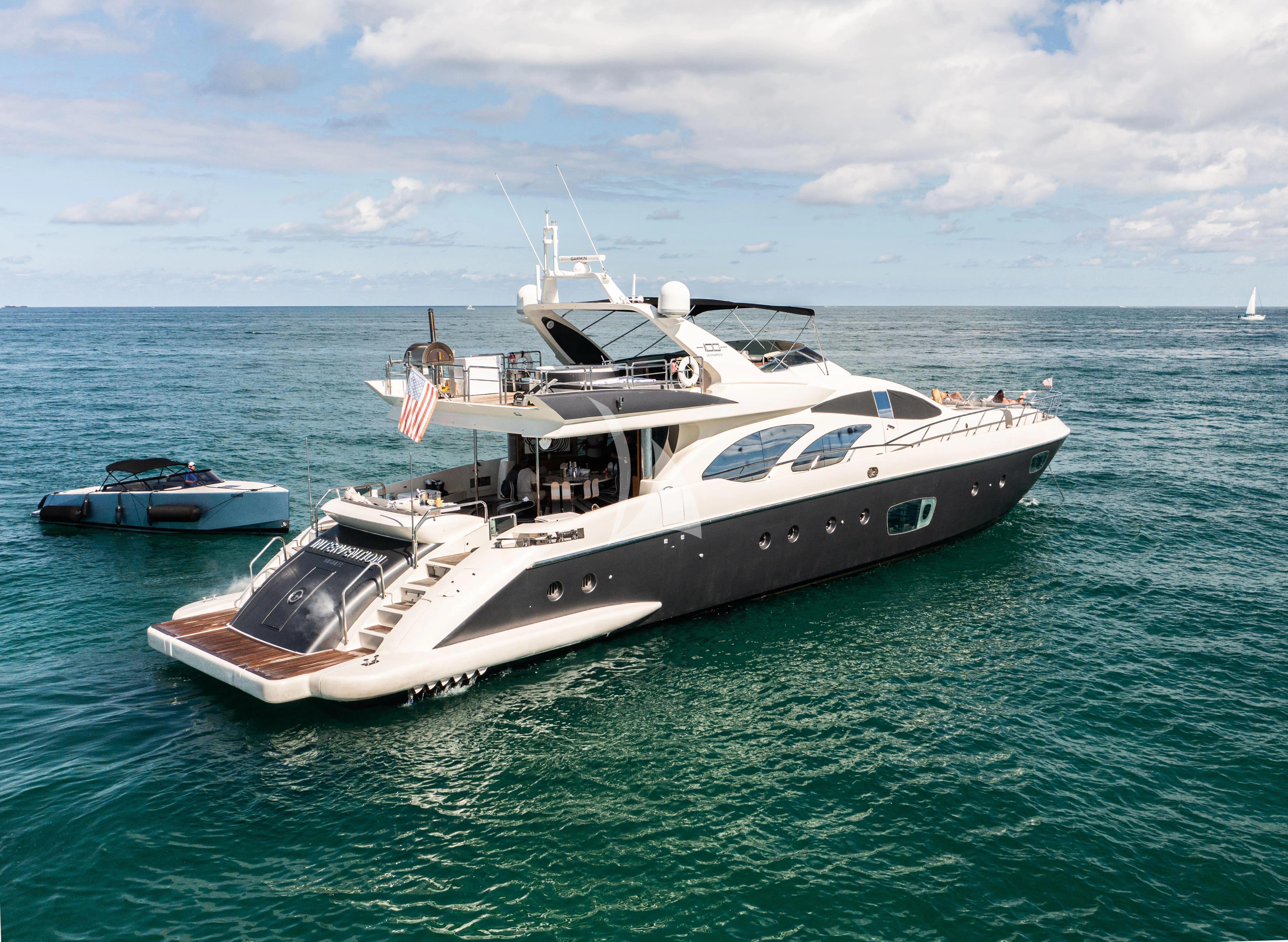 a boat in the water aboard INTERVENTION Yacht for Sale