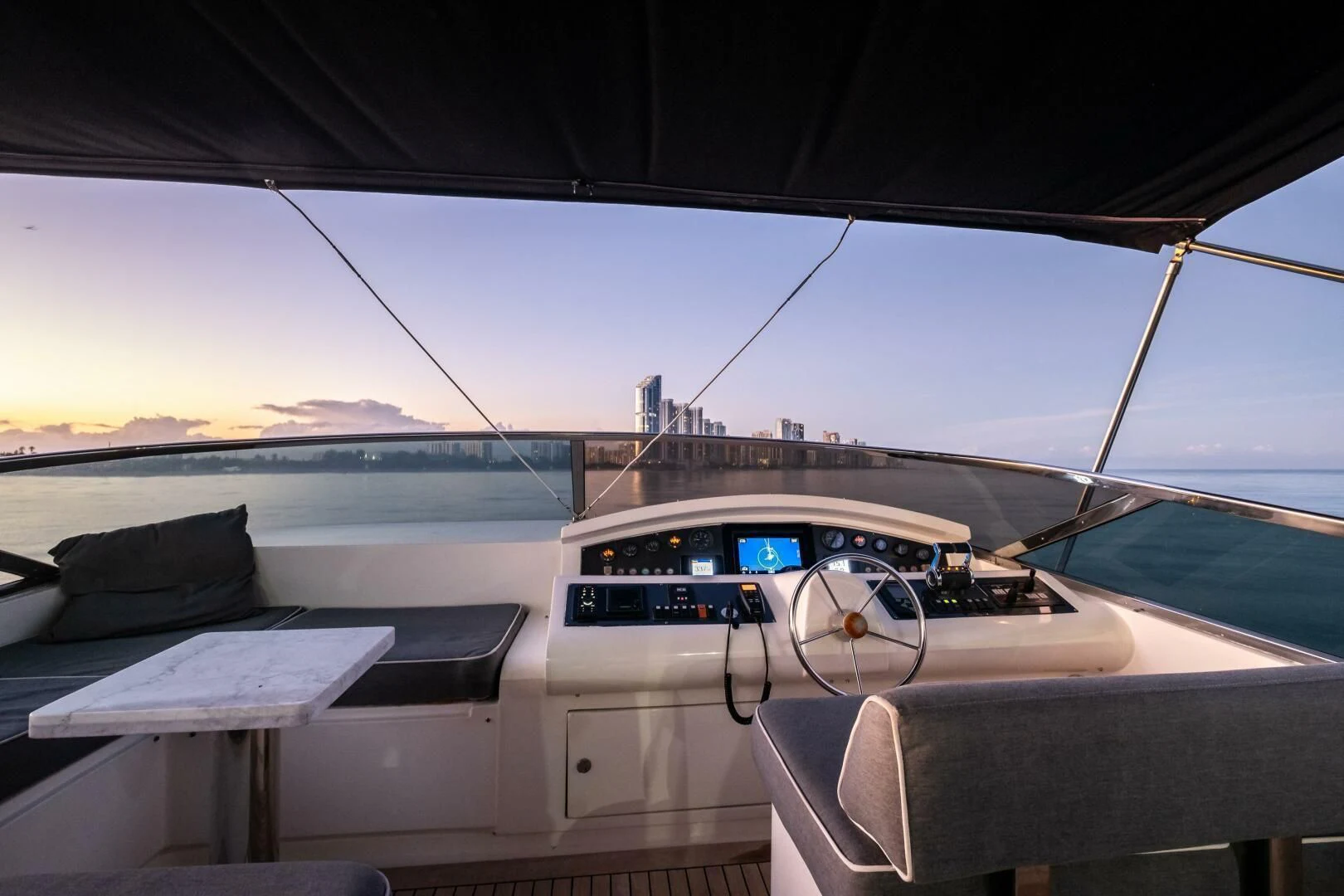 the cockpit of a plane aboard INTERVENTION Yacht for Sale