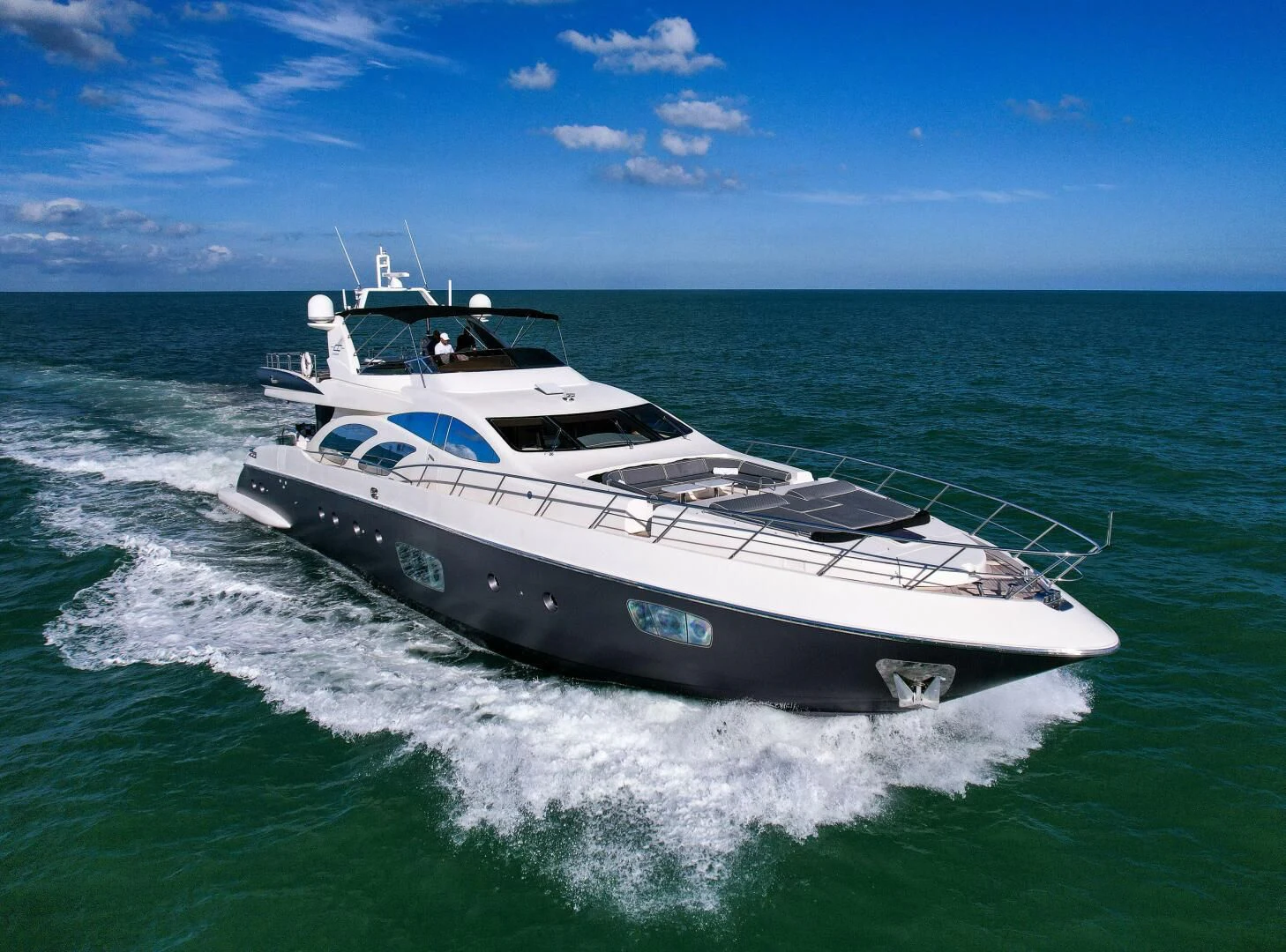 a white yacht on the water aboard INTERVENTION Yacht for Sale