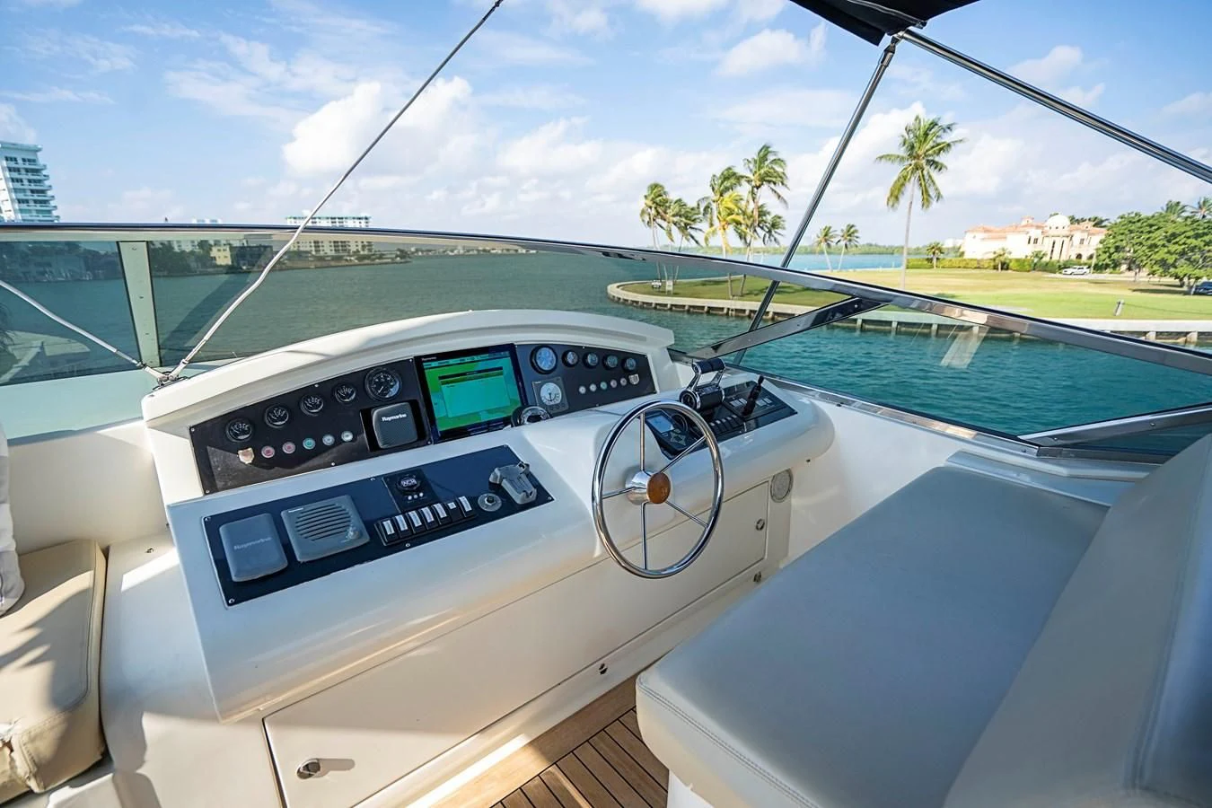 the inside of a boat aboard INTERVENTION Yacht for Sale