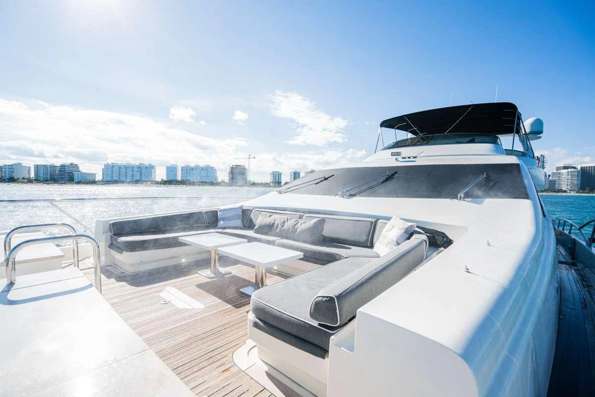 a boat on the water aboard INTERVENTION Yacht for Sale