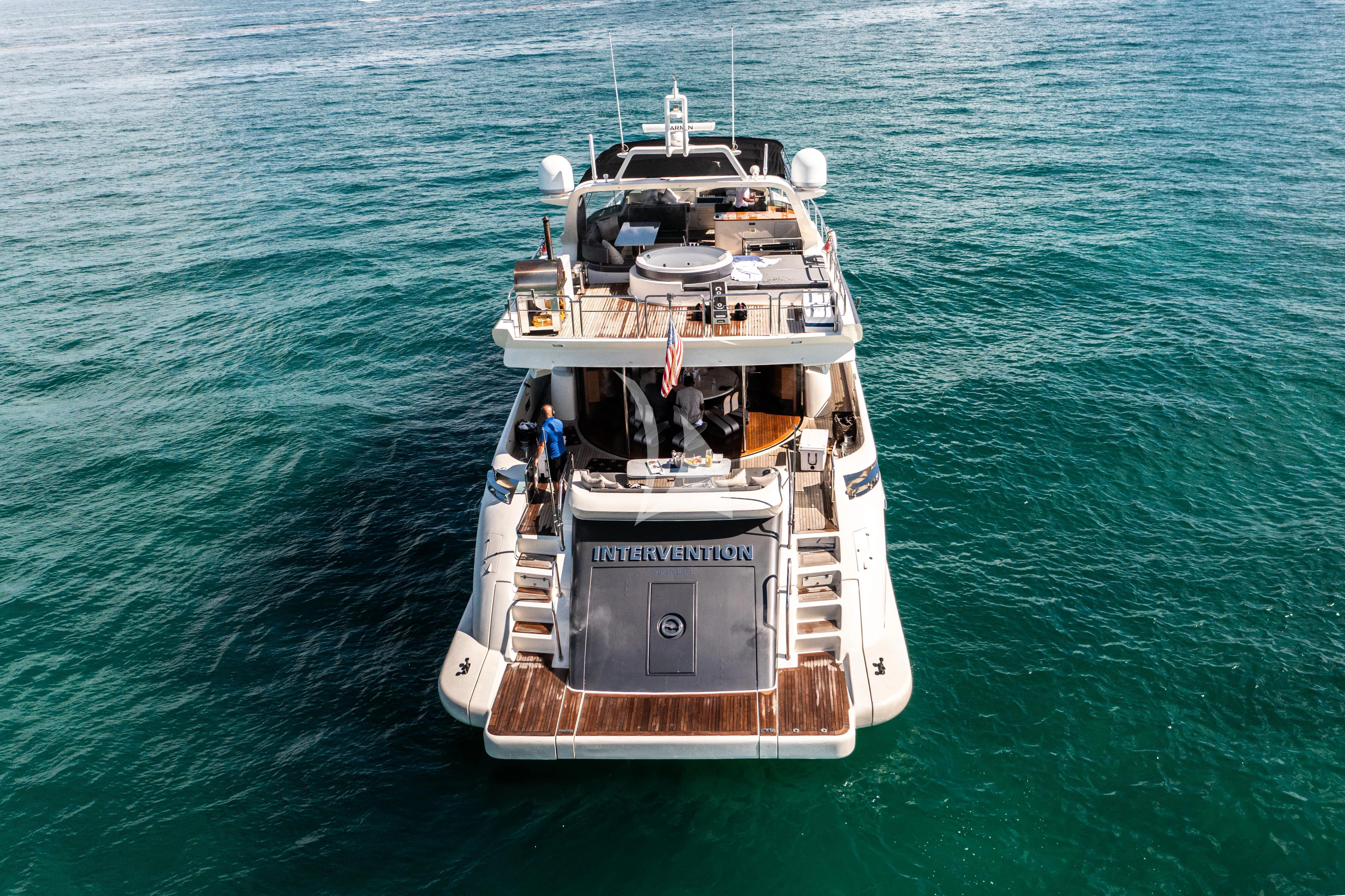 a boat in the water aboard INTERVENTION Yacht for Sale