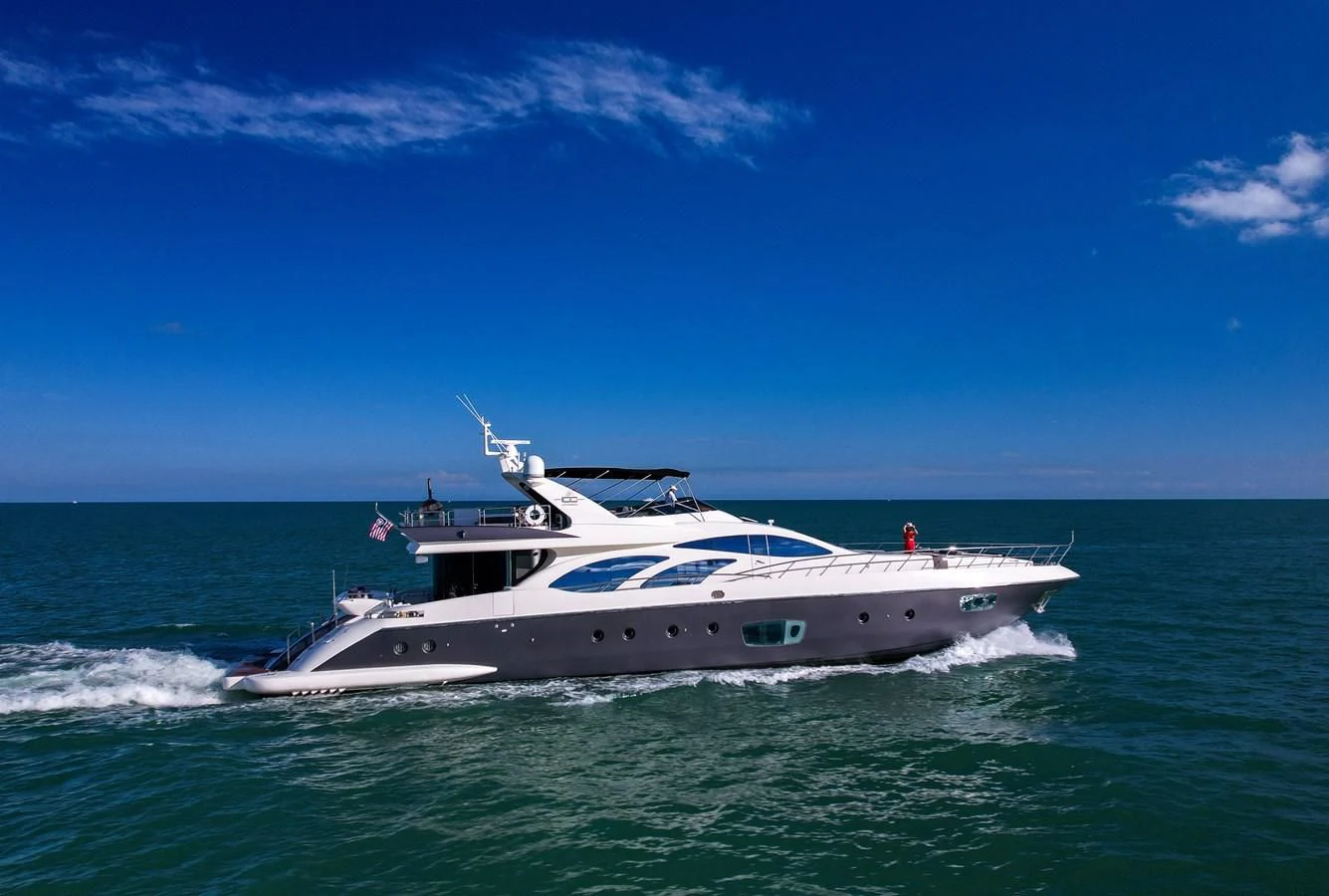 a boat in the water aboard INTERVENTION Yacht for Sale