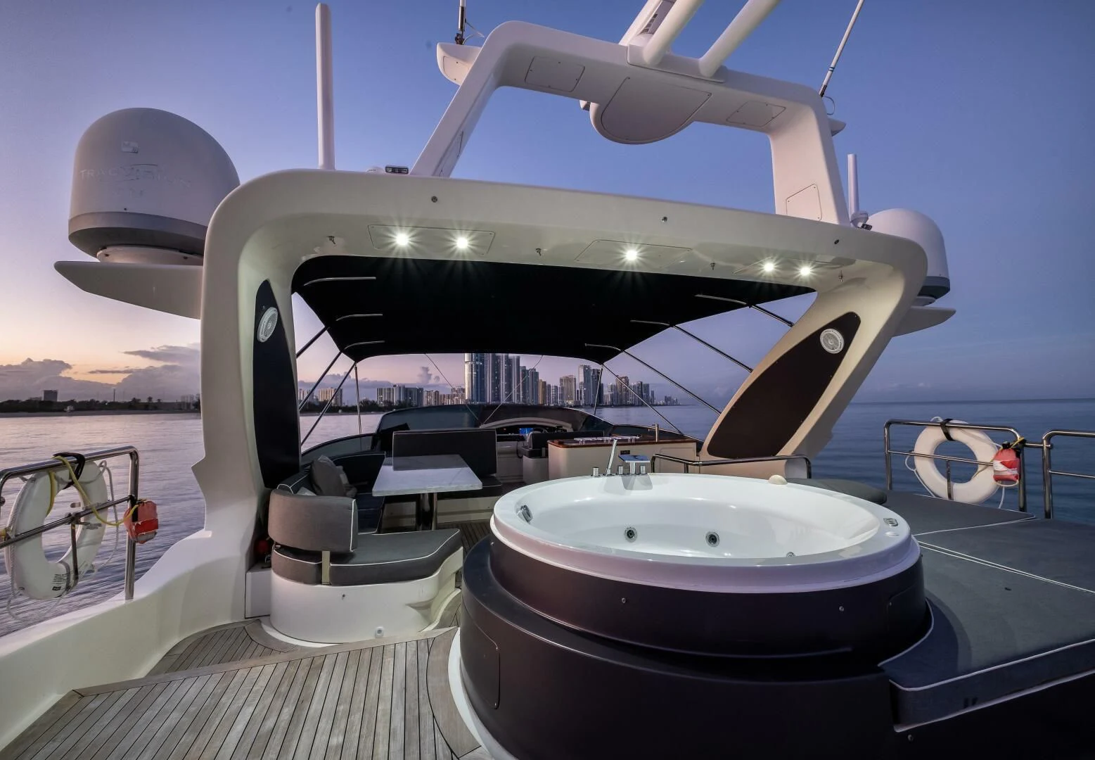 a large shark in a tank aboard INTERVENTION Yacht for Sale