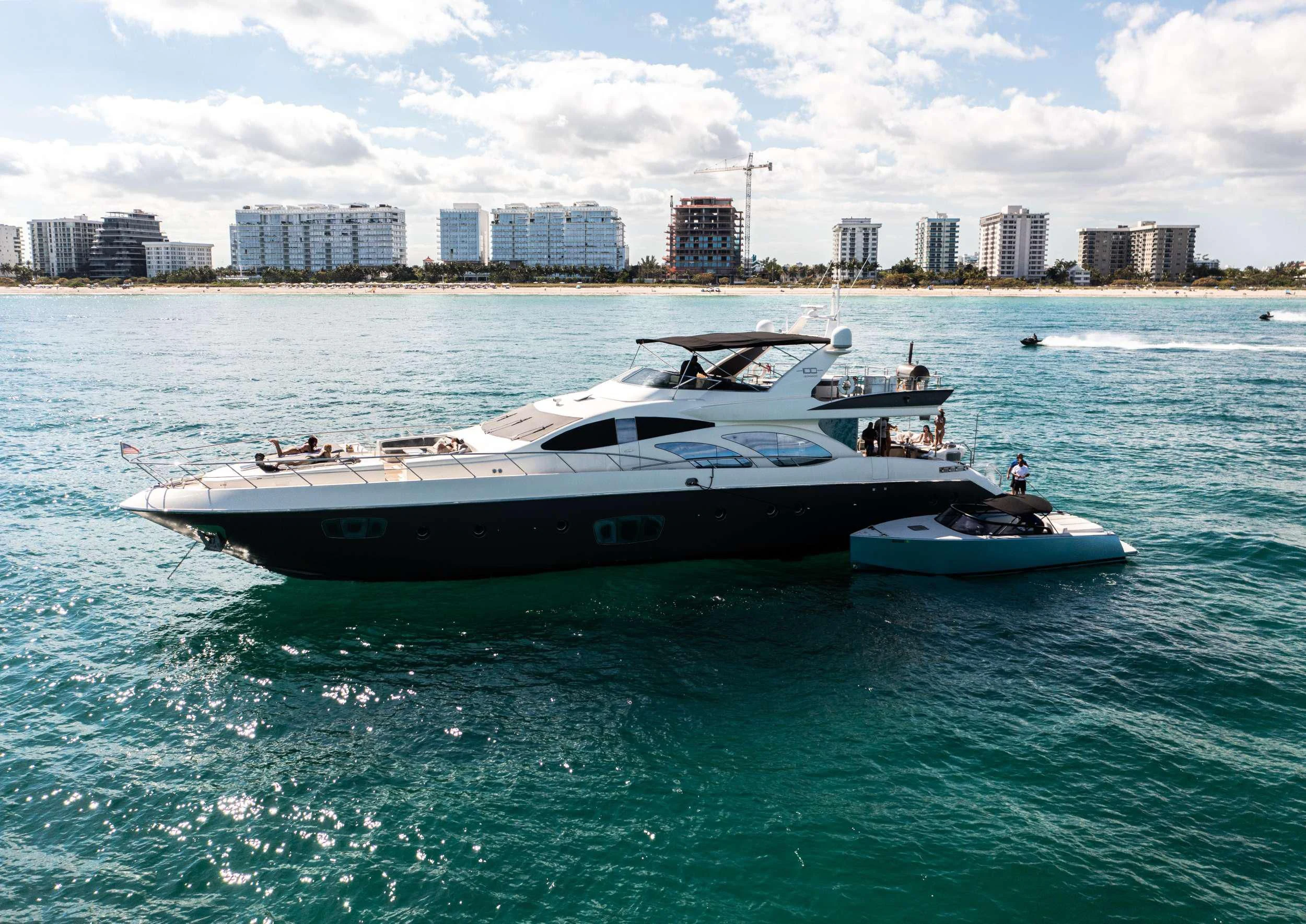 a boat in the water aboard INTERVENTION Yacht for Sale