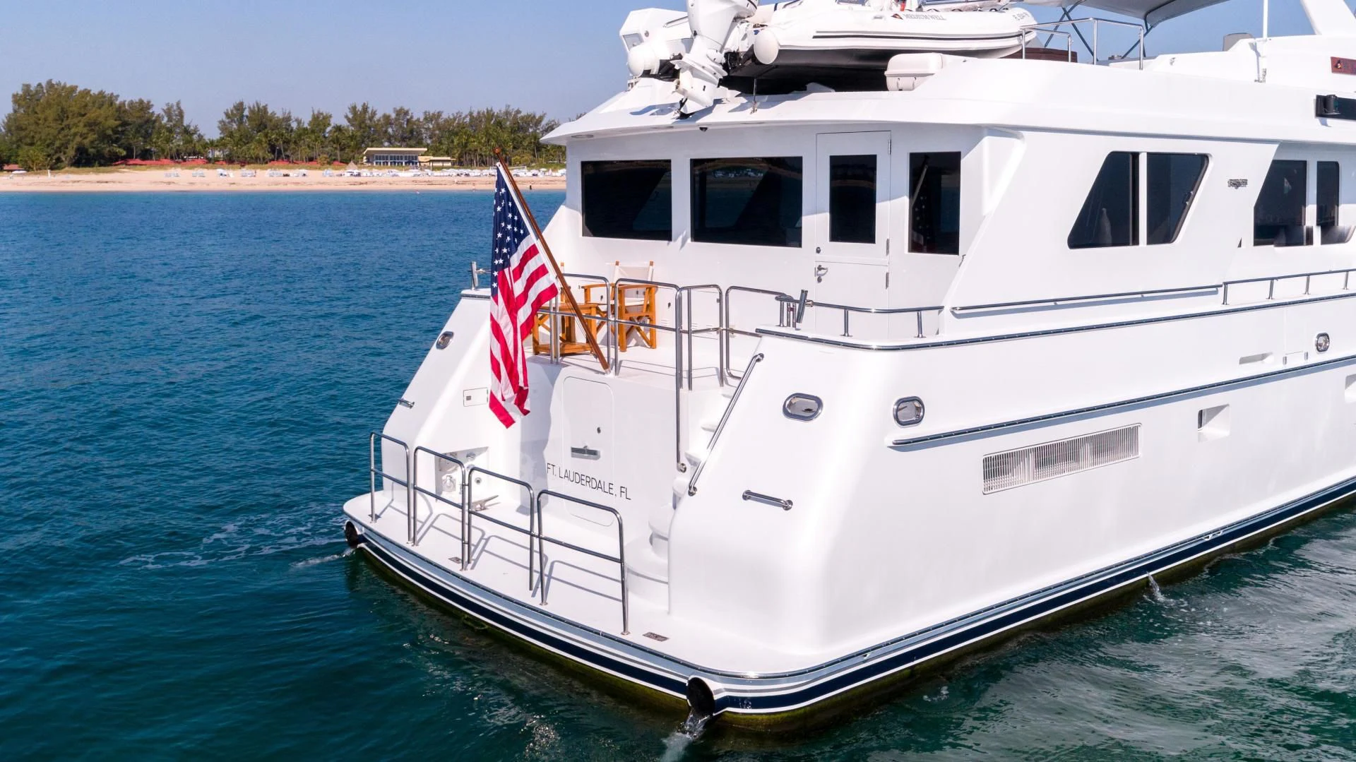 a boat in the water aboard WELL DONE Yacht for Sale