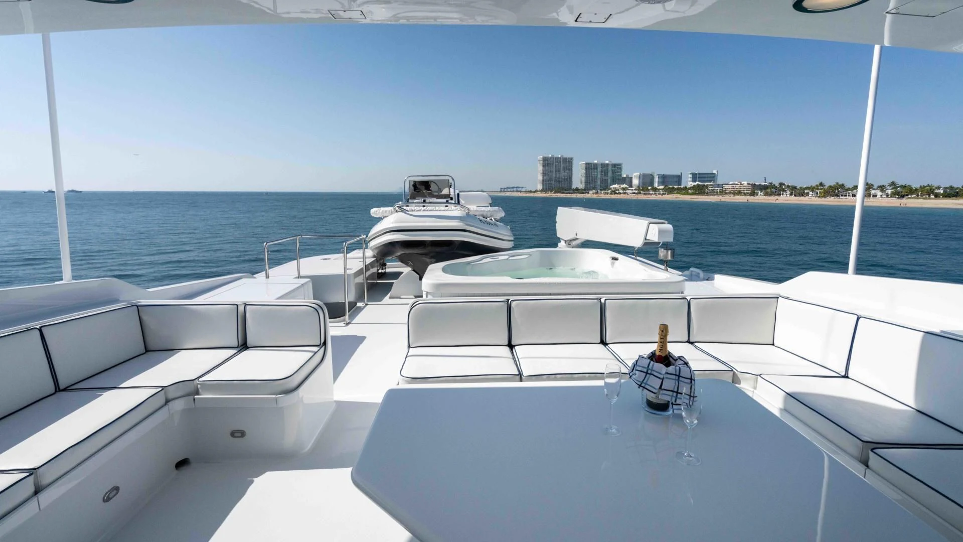a boat on the water aboard WELL DONE Yacht for Sale