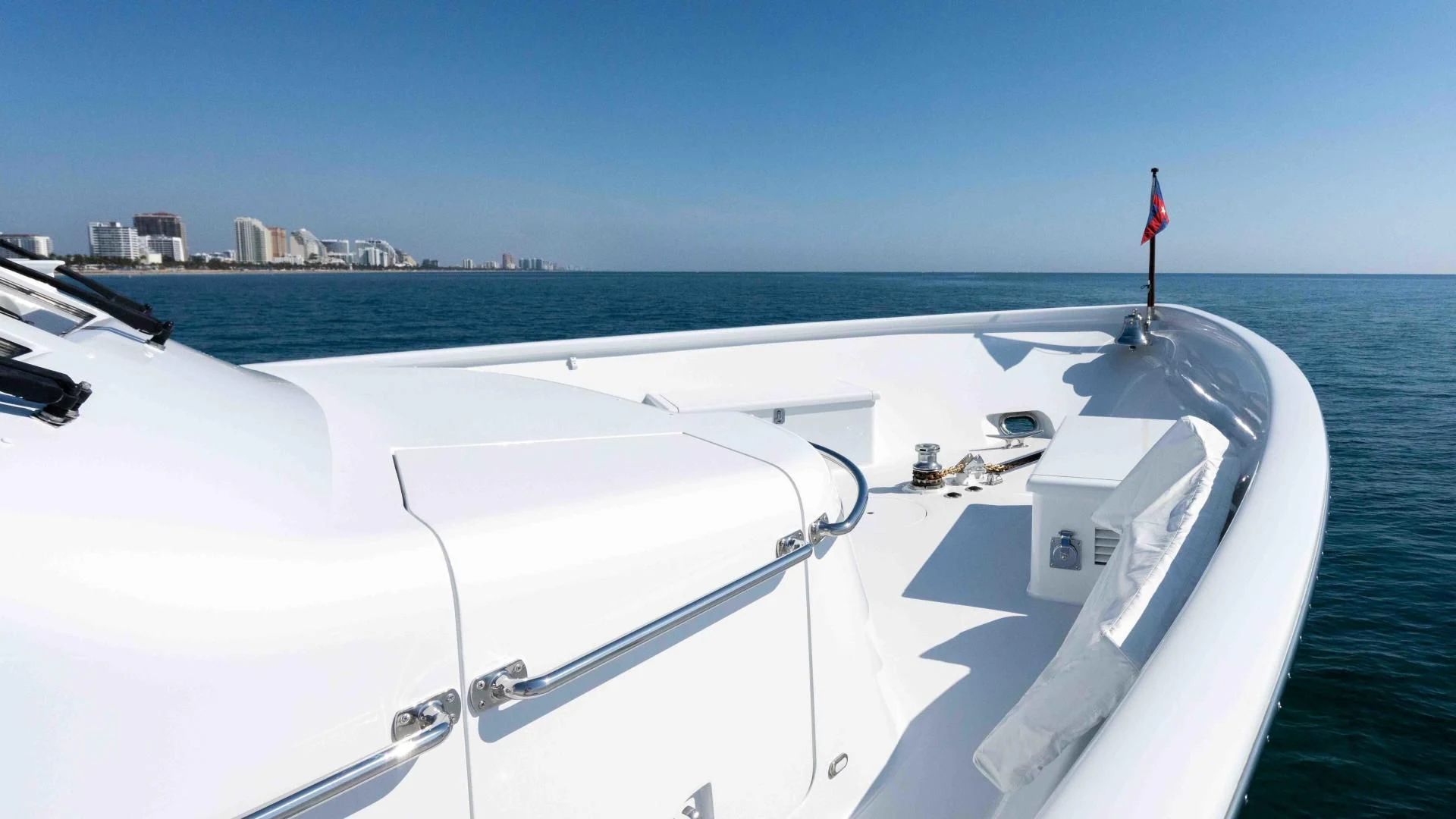a boat on the water aboard WELL DONE Yacht for Sale