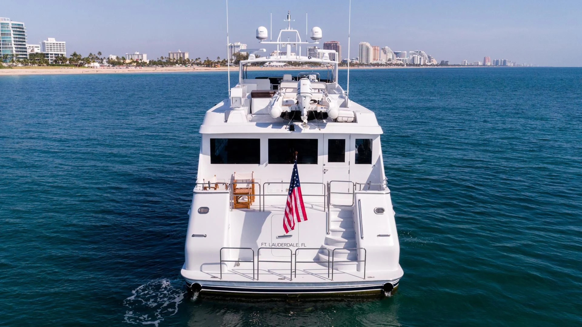 a boat on the water aboard WELL DONE Yacht for Sale