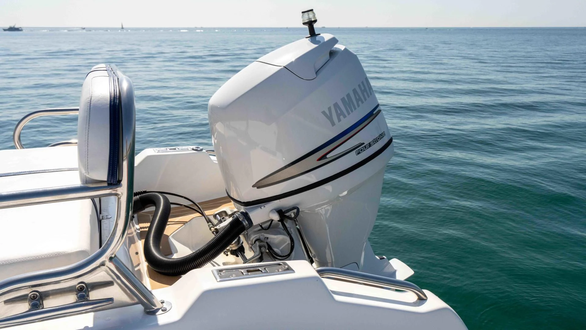 a boat on the water aboard WELL DONE Yacht for Sale