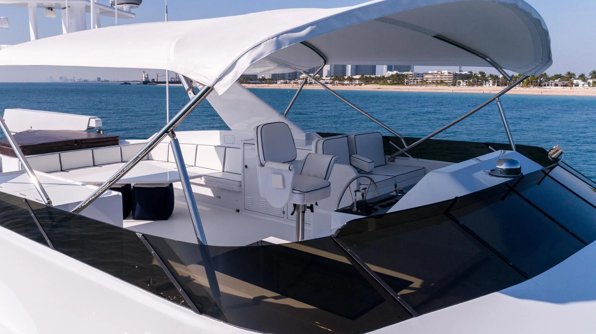a boat on the water aboard WELL DONE Yacht for Sale
