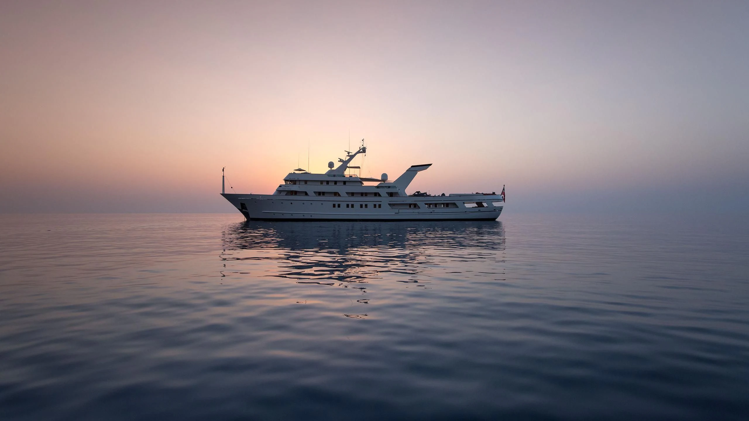 a boat in the water aboard ESMERALDA Yacht for Sale