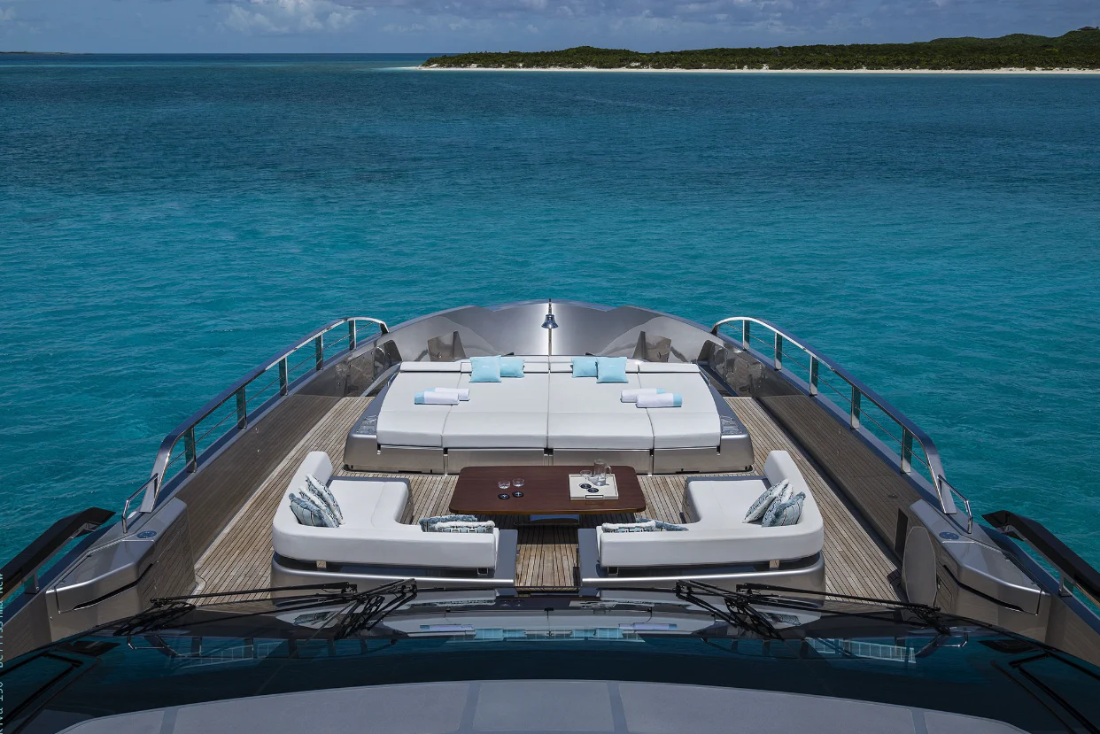 a boat on the water aboard SEVEN Yacht for Sale