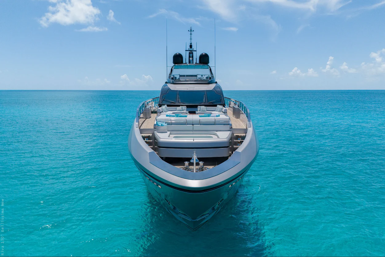 a boat in the water aboard SEVEN Yacht for Sale