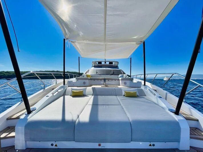 a boat on a boat aboard WAVE Yacht for Sale