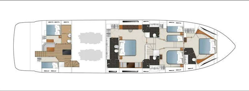 a group of computer devices aboard WAVE Yacht for Sale