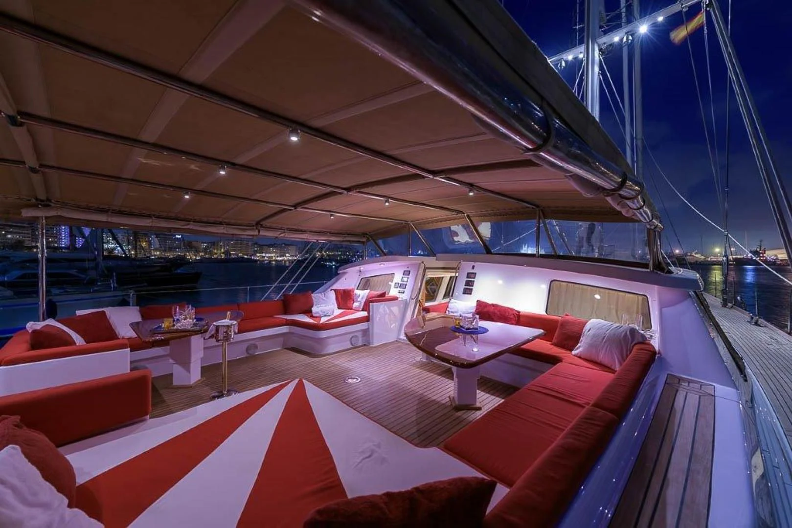 a boat on the water aboard DELUSHA Yacht for Sale