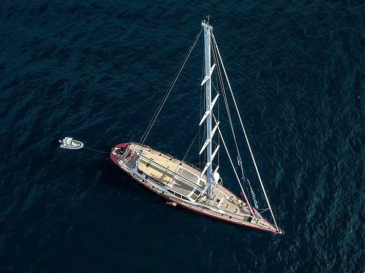 a boat in the ocean aboard DELUSHA Yacht for Sale