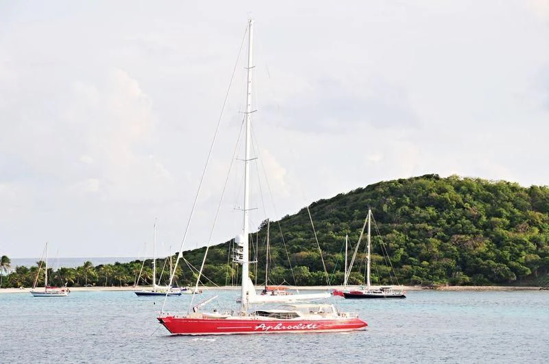 a sailboat on the water aboard DELUSHA Yacht for Sale