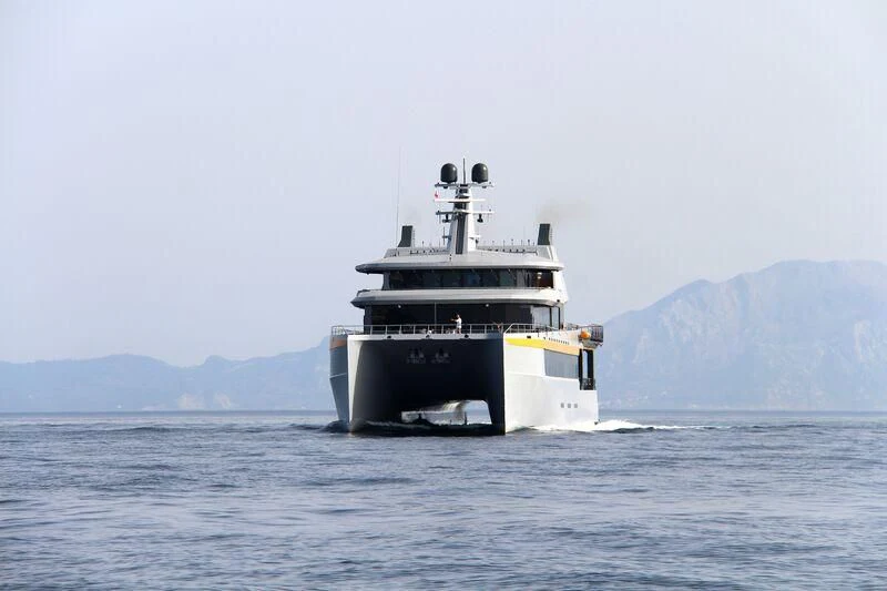 a boat on the water aboard NEBULA Yacht for Sale
