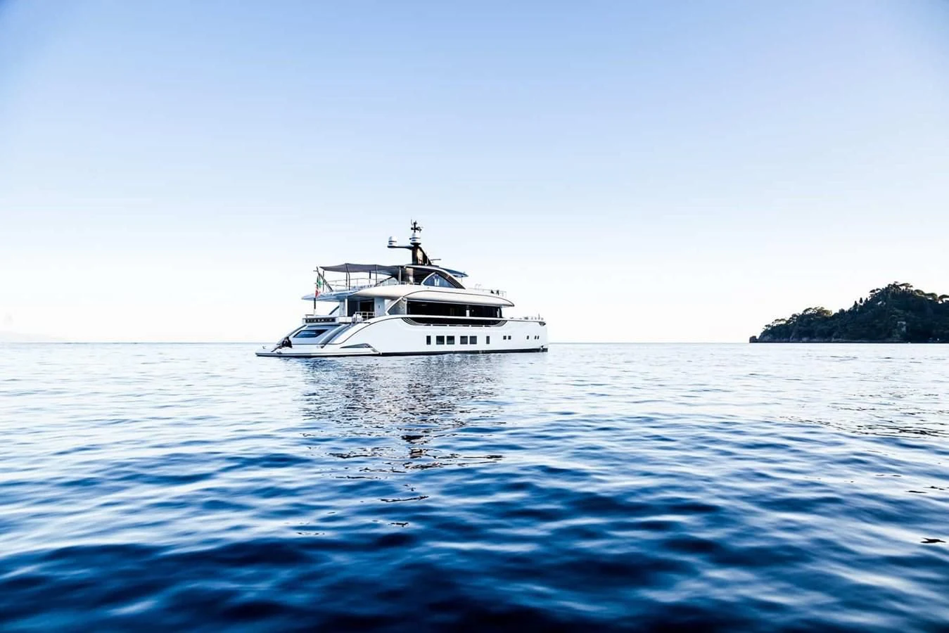 a boat in the water aboard GTT 130 Yacht for Sale
