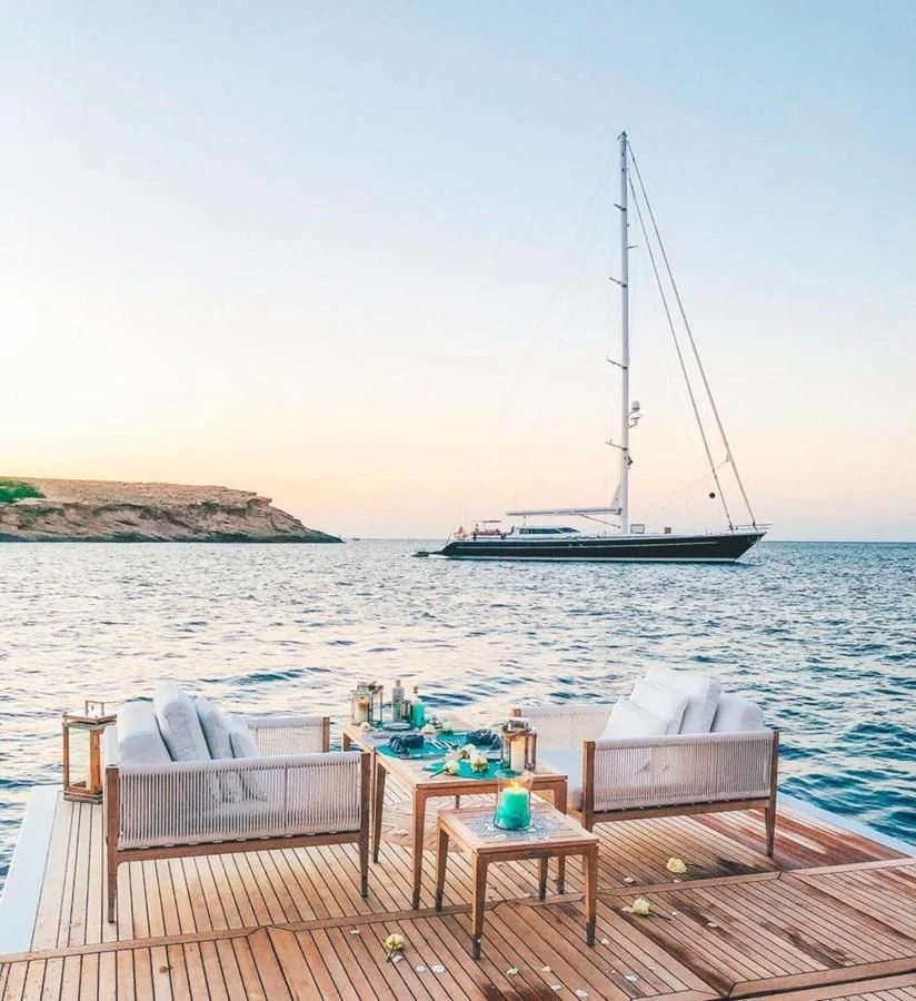 a boat on the water aboard GTT 130 Yacht for Sale