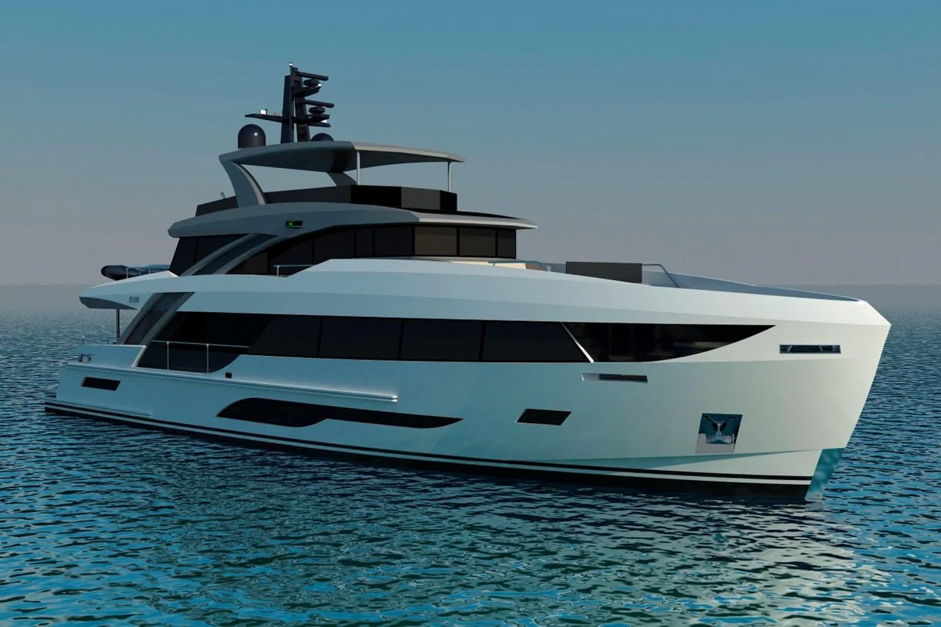 a white yacht in the water aboard FAMILIA Yacht for Sale