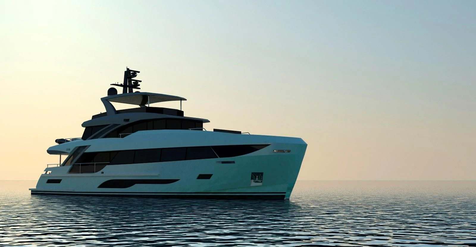 a white yacht in the water aboard FAMILIA Yacht for Sale