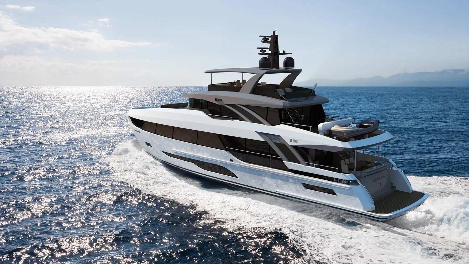 a boat on the water aboard FAMILIA Yacht for Sale