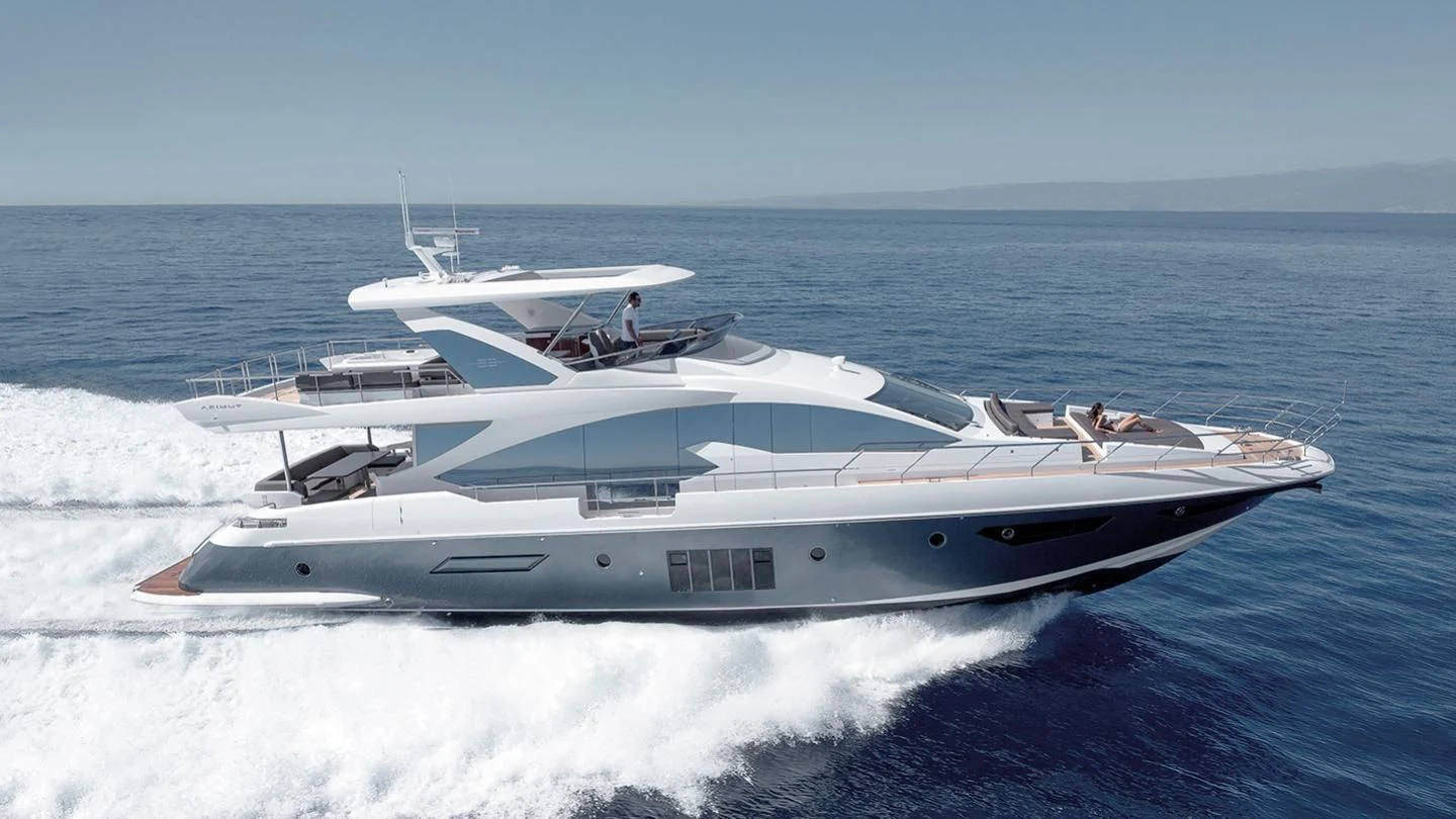 a boat on the water aboard GAS Yacht for Sale